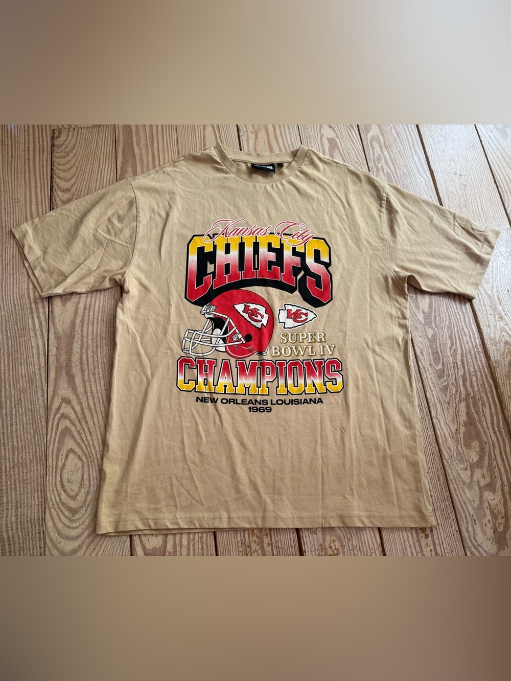 New Era Kansas City Chiefs Super Bowl IV Champions T-Shirt Size M